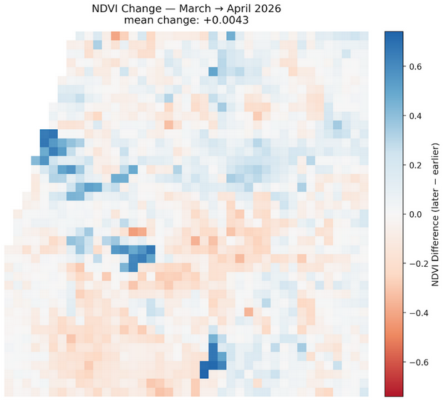 Mar 2026 to Apr 2026 Difference Map
