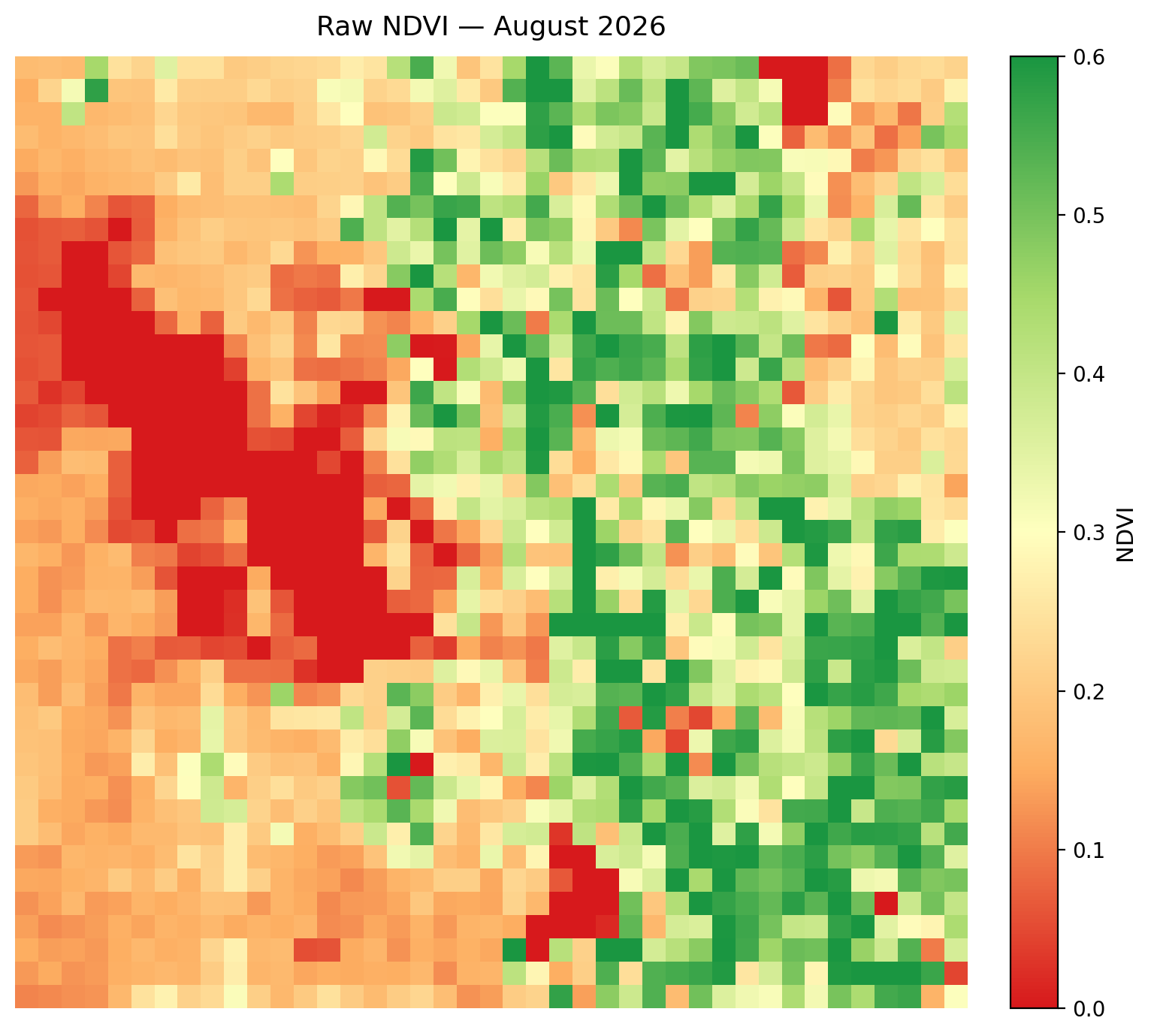 August 2026 NDVI Map