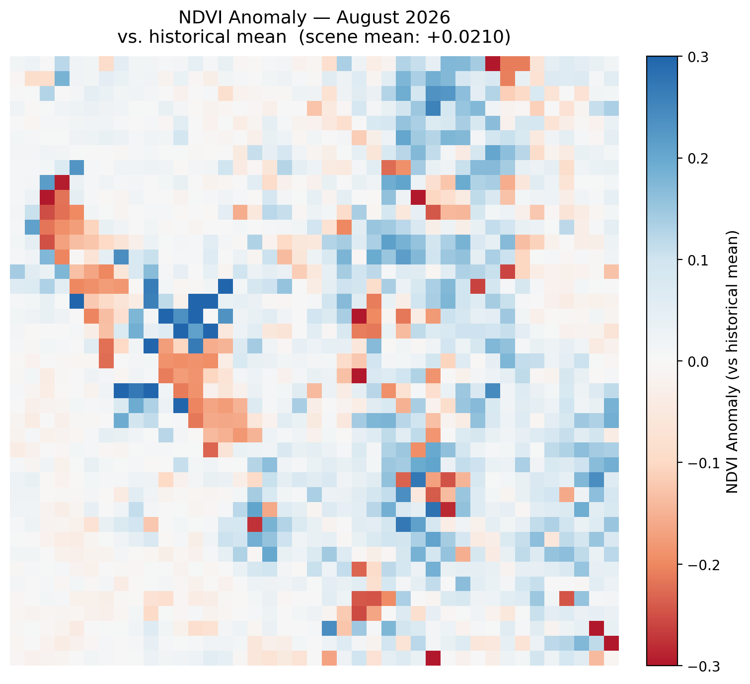 August 2026 NDVI Anomaly Map