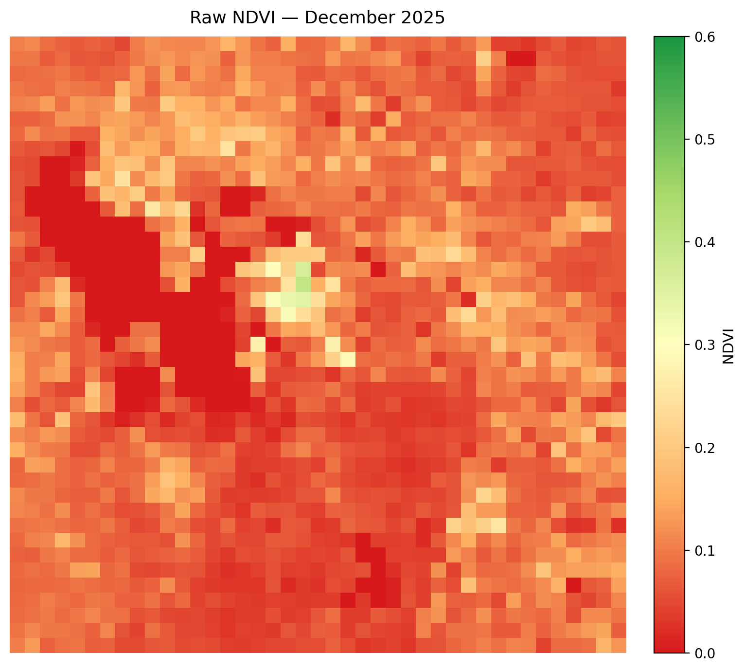 December 2025 NDVI Map