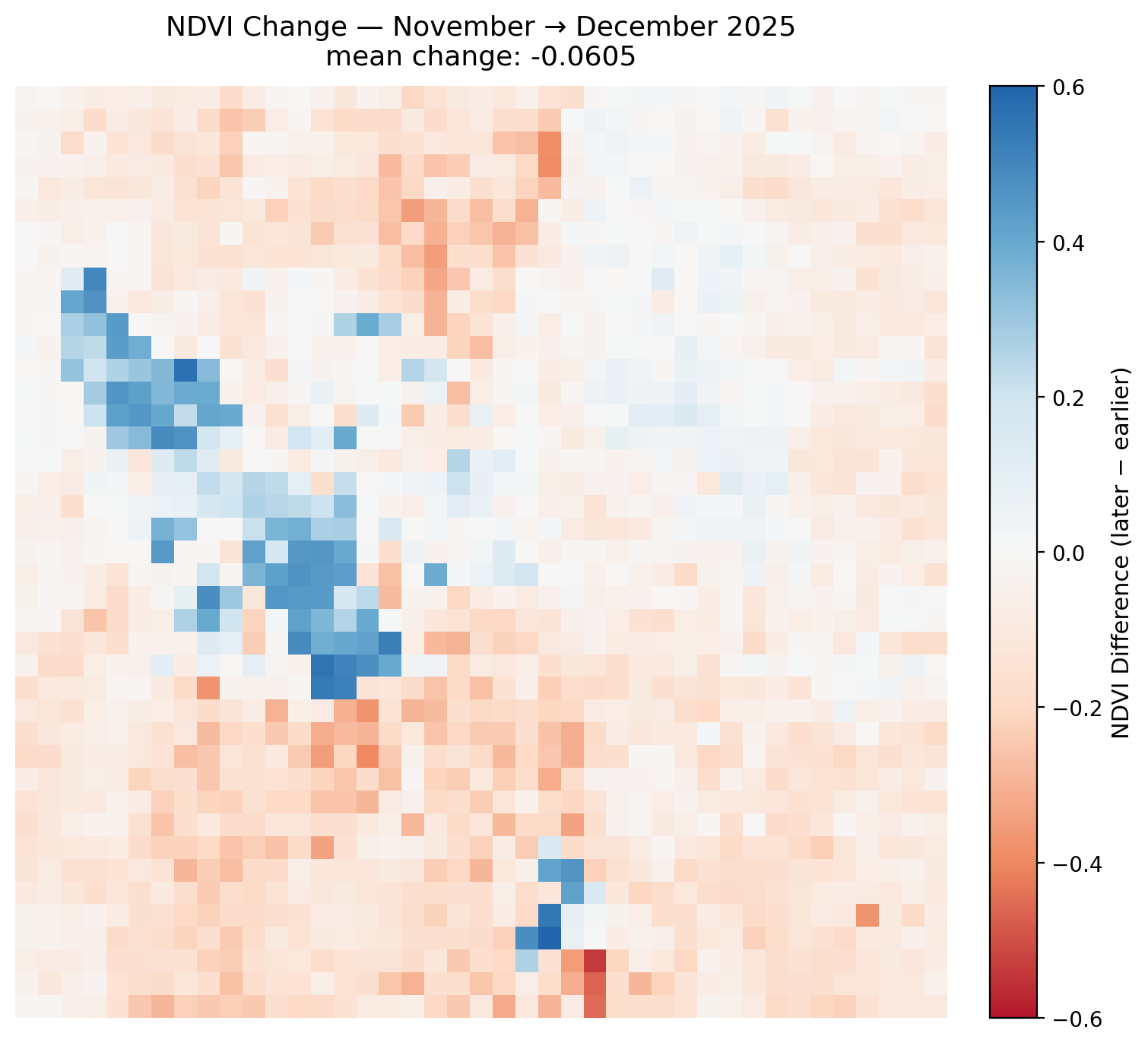 Nov 2025 to Dec 2025 Difference Map
