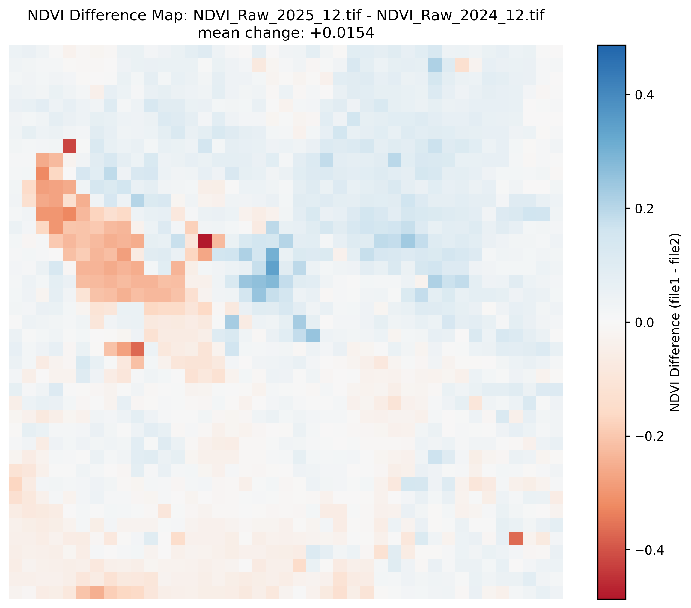 Dec 2024 to Dec 2025 Difference Map