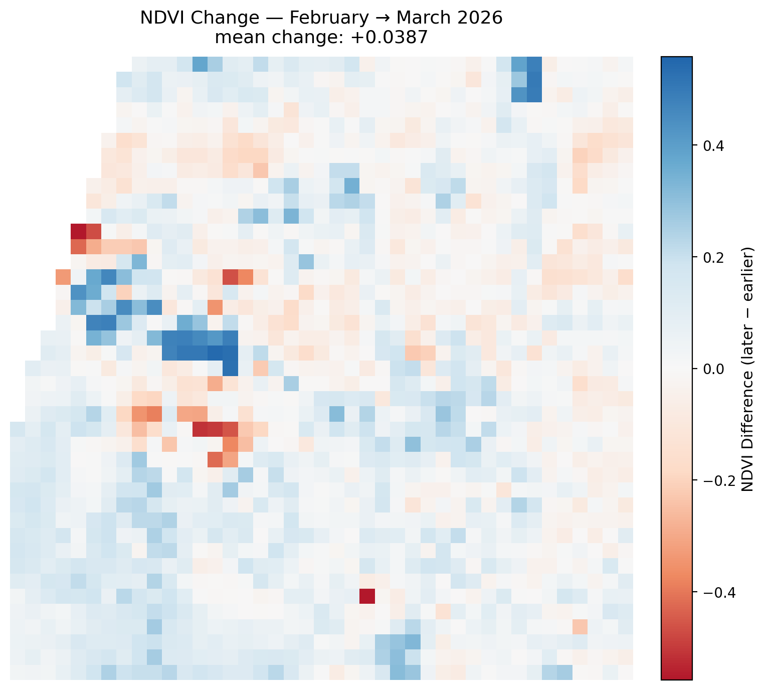 Feb 2026 to Mar 2026 Difference Map