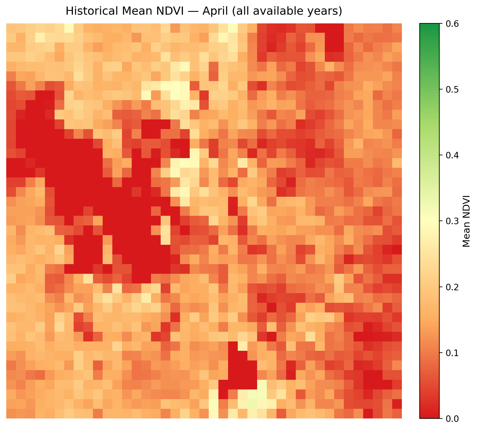 April Mean NDVI Map